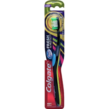 Colgate Adult 360 Fresh 'N Protect 42mm Full Head Soft Toothbrush, PK72 168818